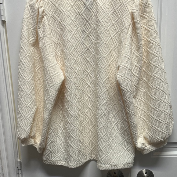Anne Klein Ivory Textured Knit Top - Picture 5 of 5